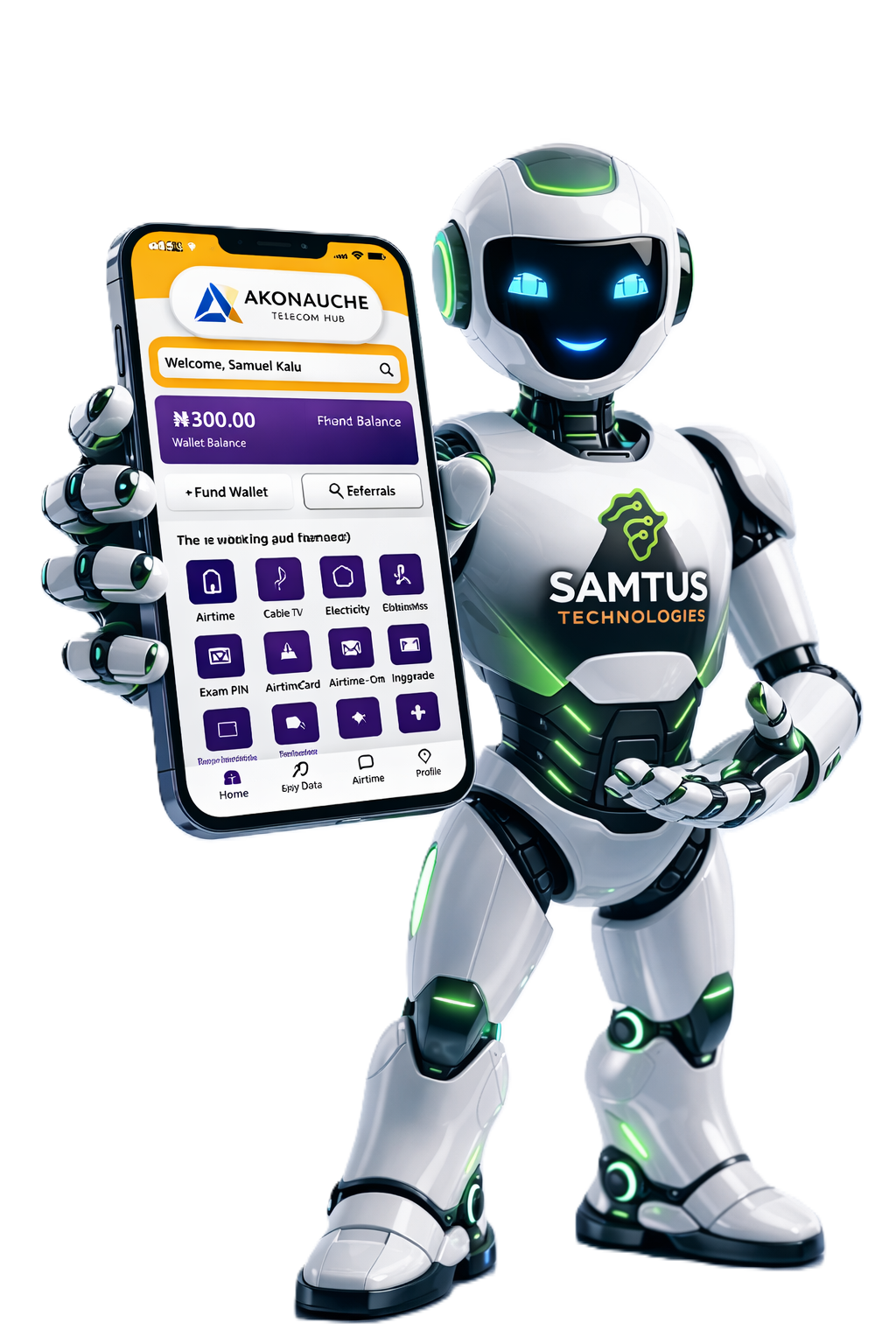 Akonauche Telecom Hub Mobile App